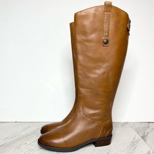 New! Sam Edelman Penny Brown Leather Athletic Fit Riding Boot 6M